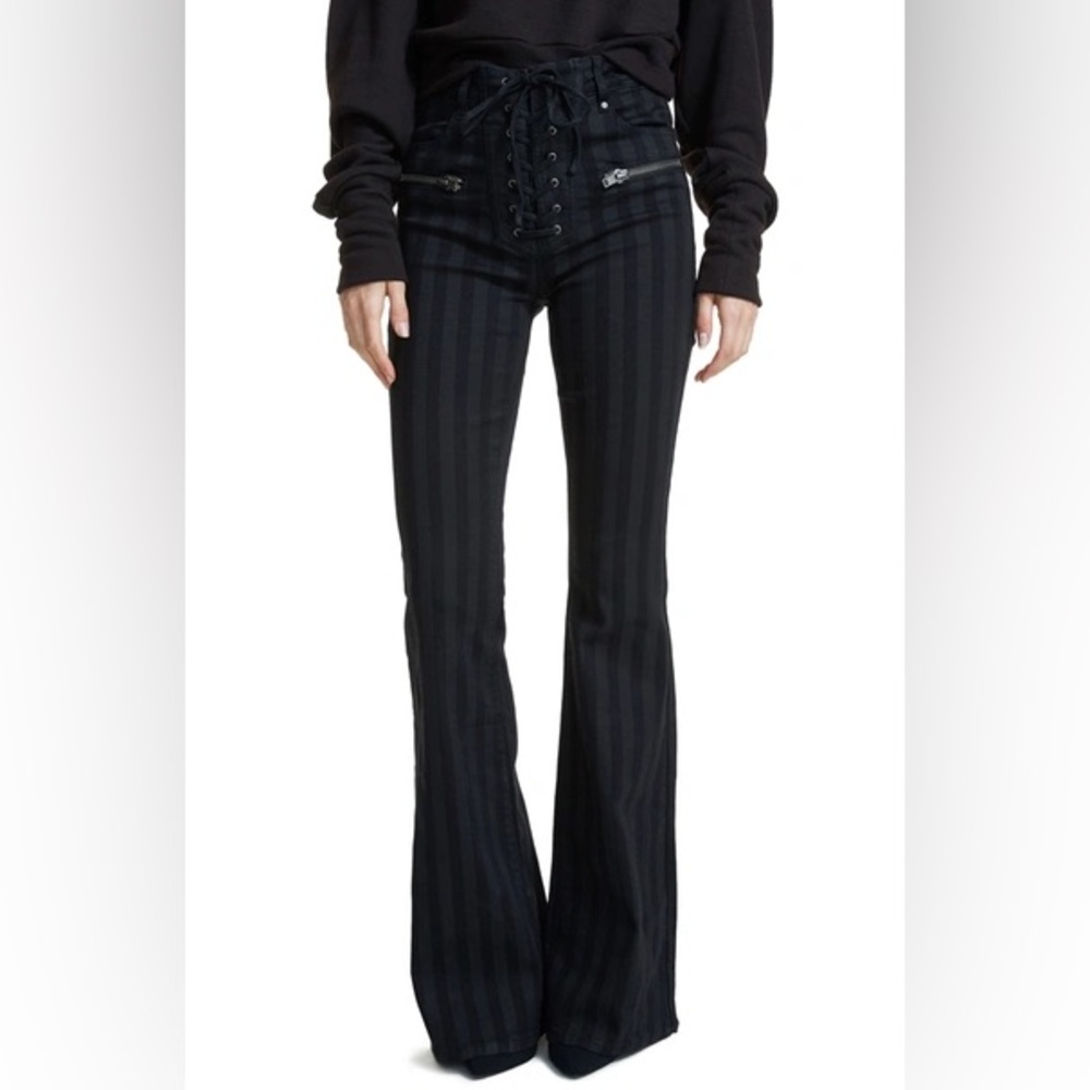 AFRM black striped pants